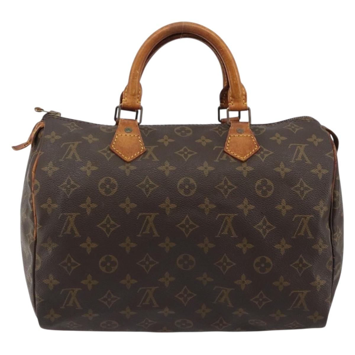 LOUIS VUITTON Monogram Speedy 30 Hand Bag M41526 LV Auth 187870
