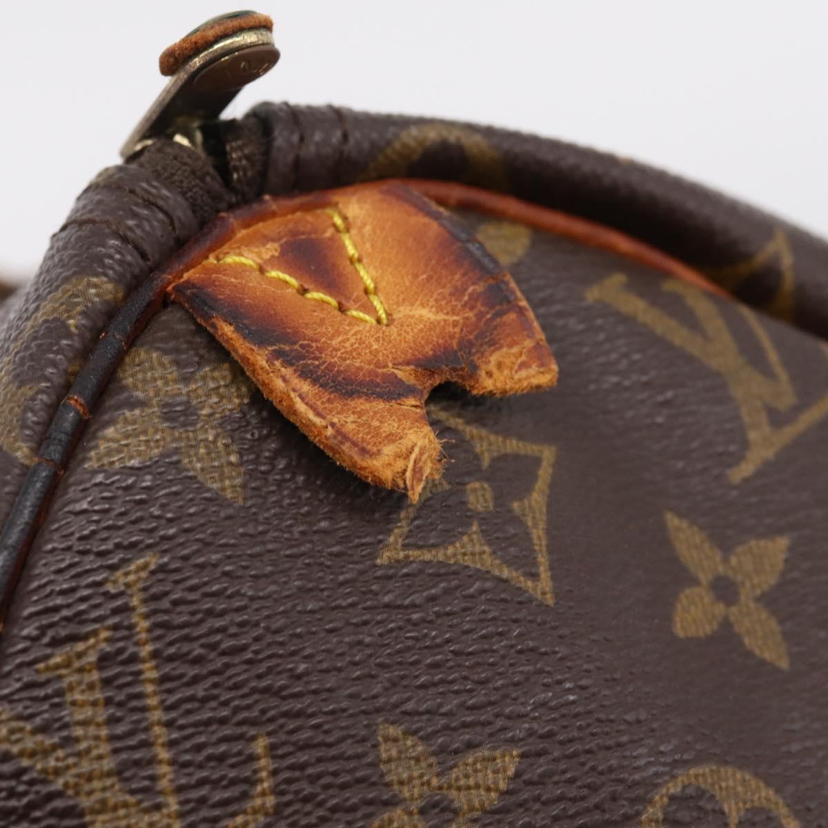 LOUIS VUITTON Monogram Speedy 30 Hand Bag M41526 LV Auth 187870