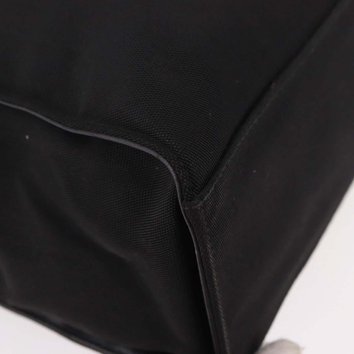 GUCCI Bamboo Tote Bag Canvas Black Silver 002 1016 Auth 187874