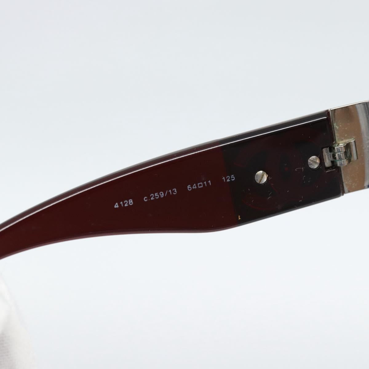CHANEL Sunglasses plastic Brown CC Auth 187882V