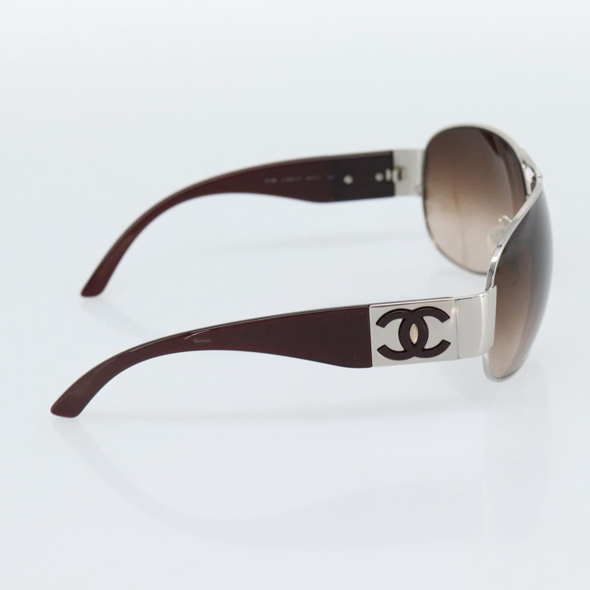 CHANEL Sunglasses plastic Brown CC Auth 187882V