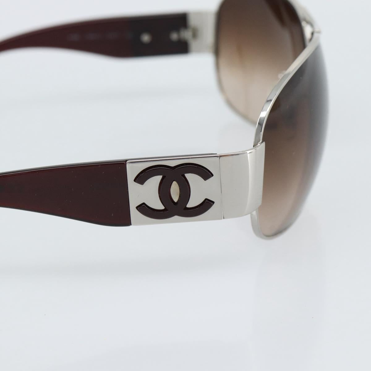 CHANEL Sunglasses plastic Brown CC Auth 187882V