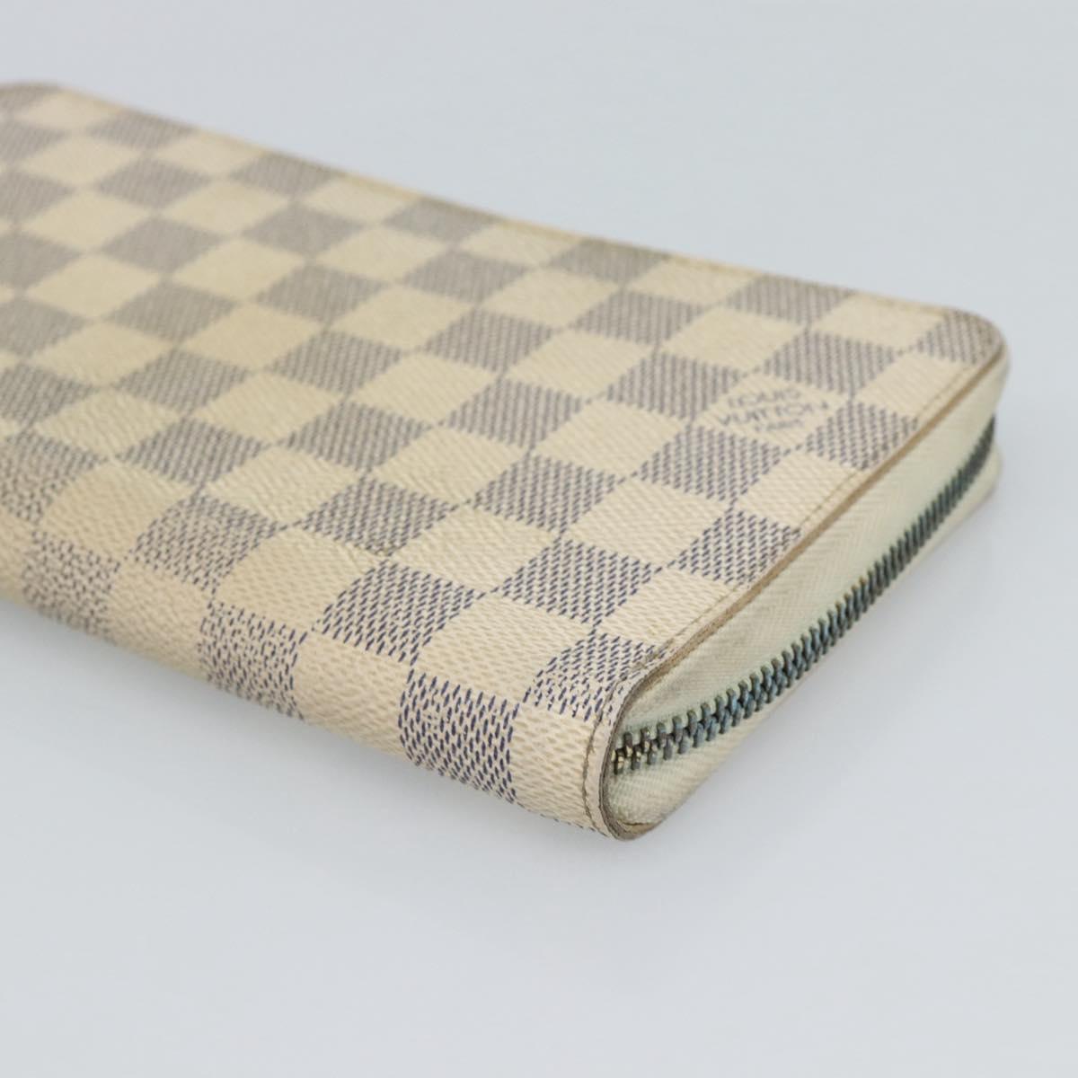 LOUIS VUITTON Monogram Damier Azur Wallet 2 Set LV Auth 187897