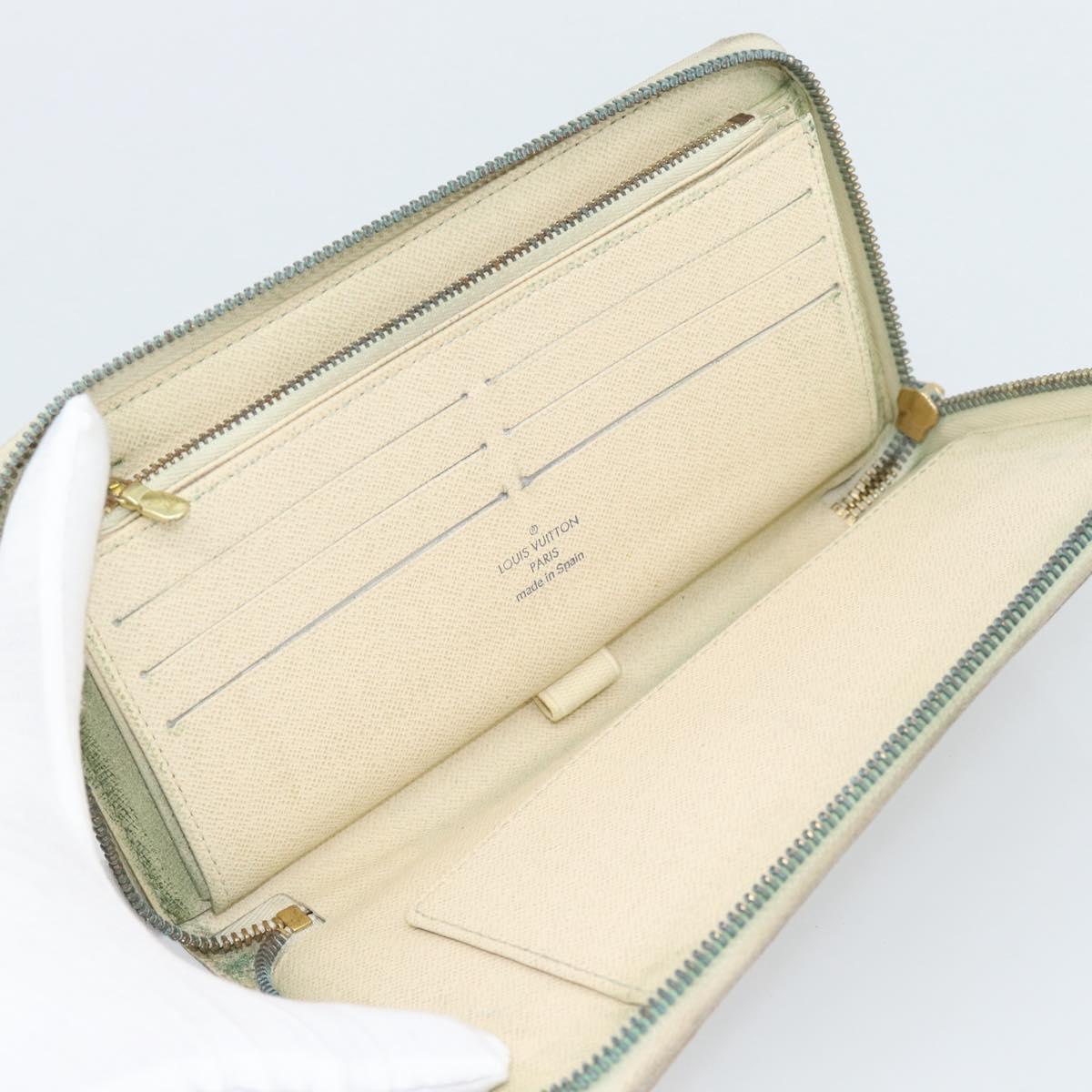 LOUIS VUITTON Monogram Damier Azur Wallet 2 Set LV Auth 187897