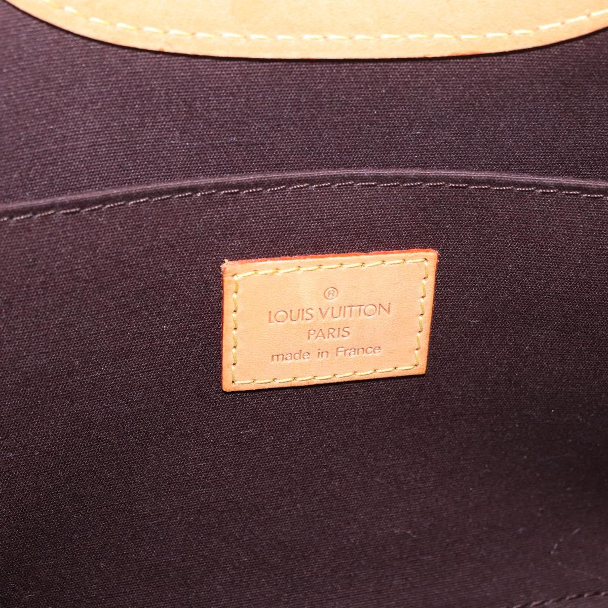 LOUIS VUITTON Vernis Roxbury Drive Hand Bag Amarante M91995 Auth 187927V