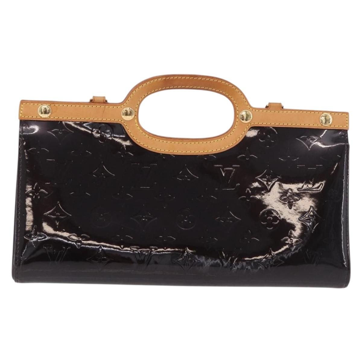 LOUIS VUITTON Vernis Roxbury Drive Hand Bag Amarante M91995 Auth 187927V