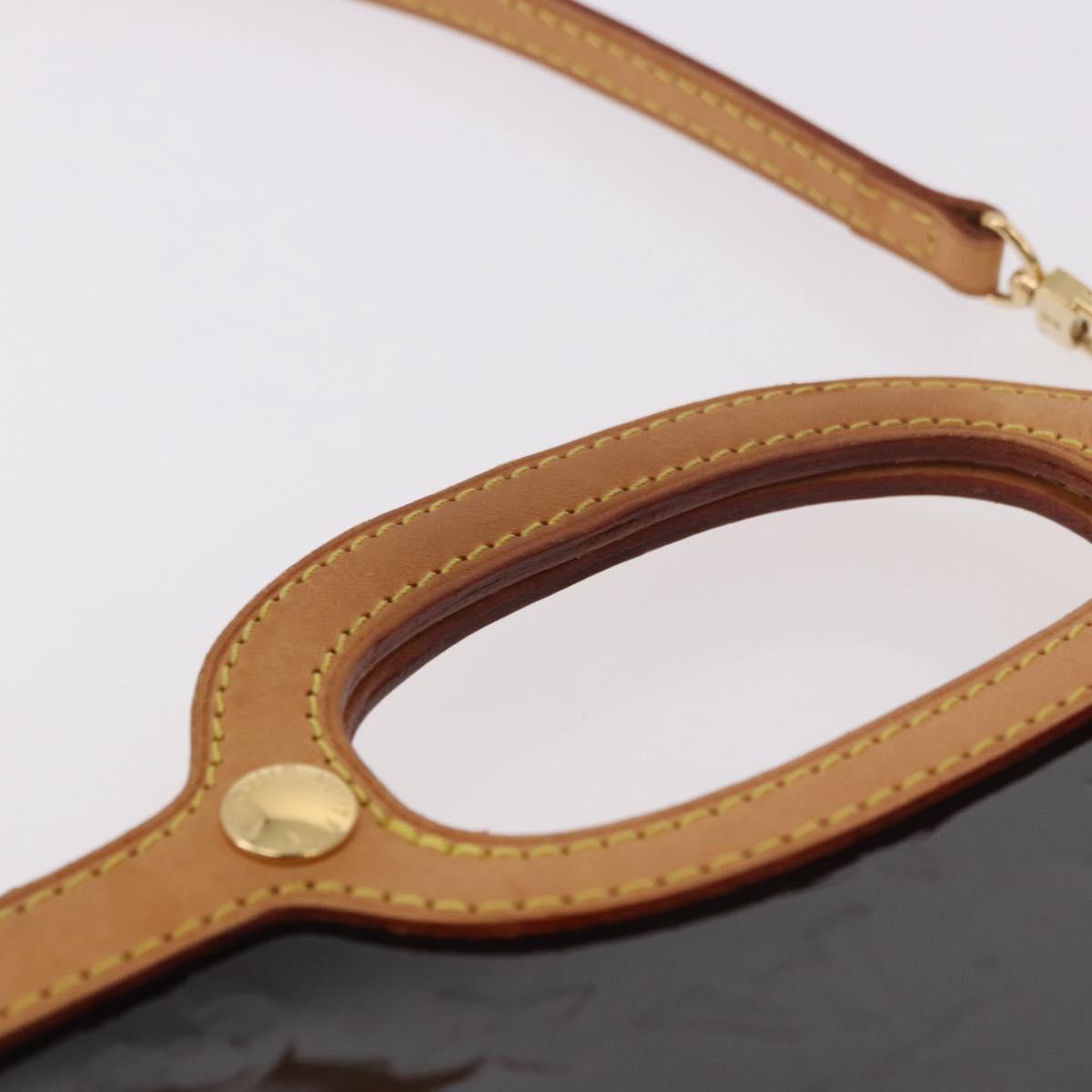 LOUIS VUITTON Vernis Roxbury Drive Hand Bag Amarante M91995 Auth 187927V