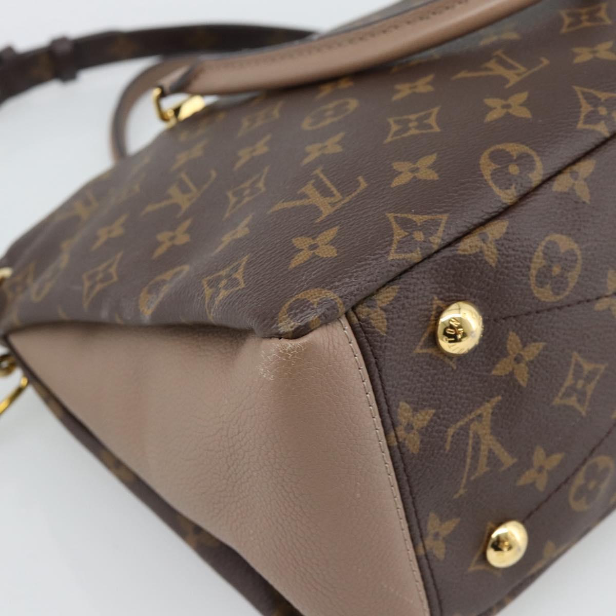 LOUIS VUITTON Monogram Pallas MM Hand Bag 2way LV Auth 187929M