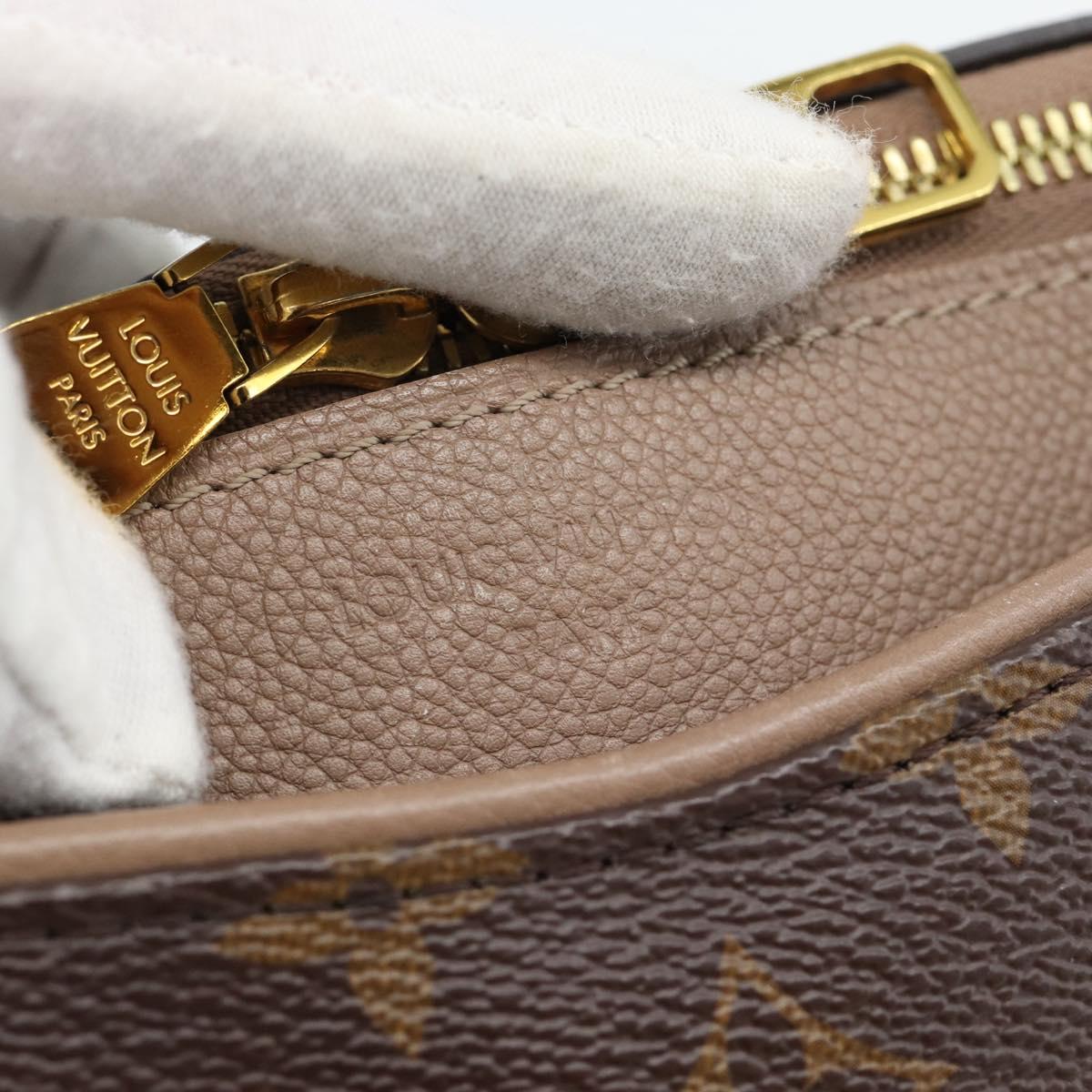 LOUIS VUITTON Monogram Pallas MM Hand Bag 2way LV Auth 187929M