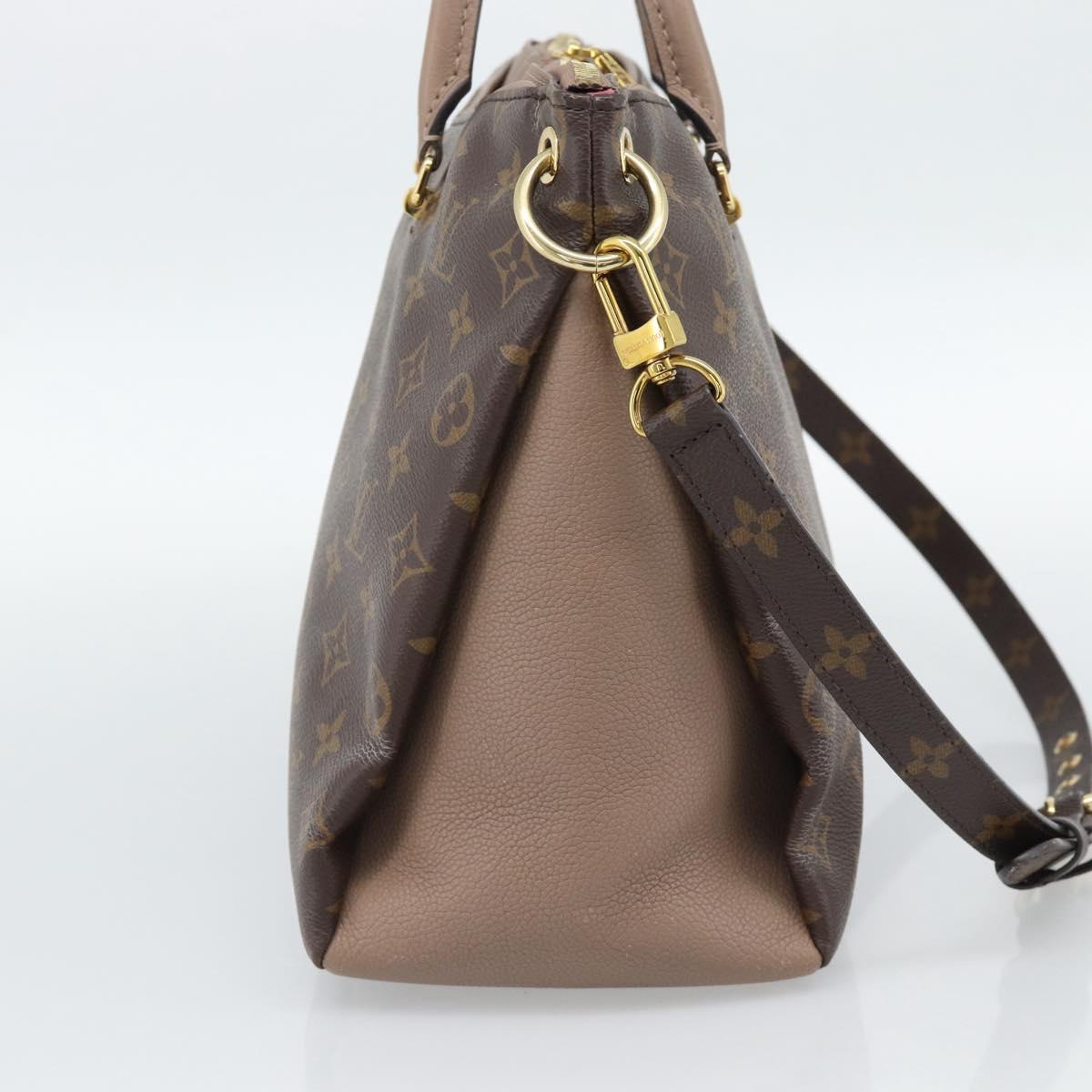 LOUIS VUITTON Monogram Pallas MM Hand Bag 2way LV Auth 187929M