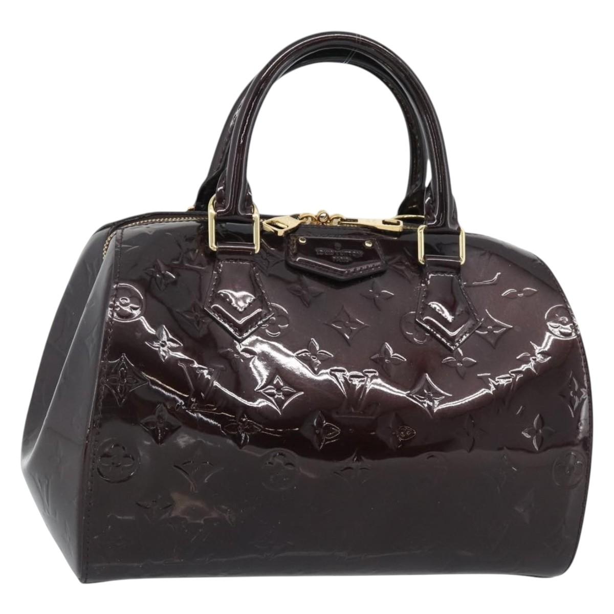 LOUIS VUITTON Vernis Montana Hand Bag Rouge Forbist LV Auth 187934V