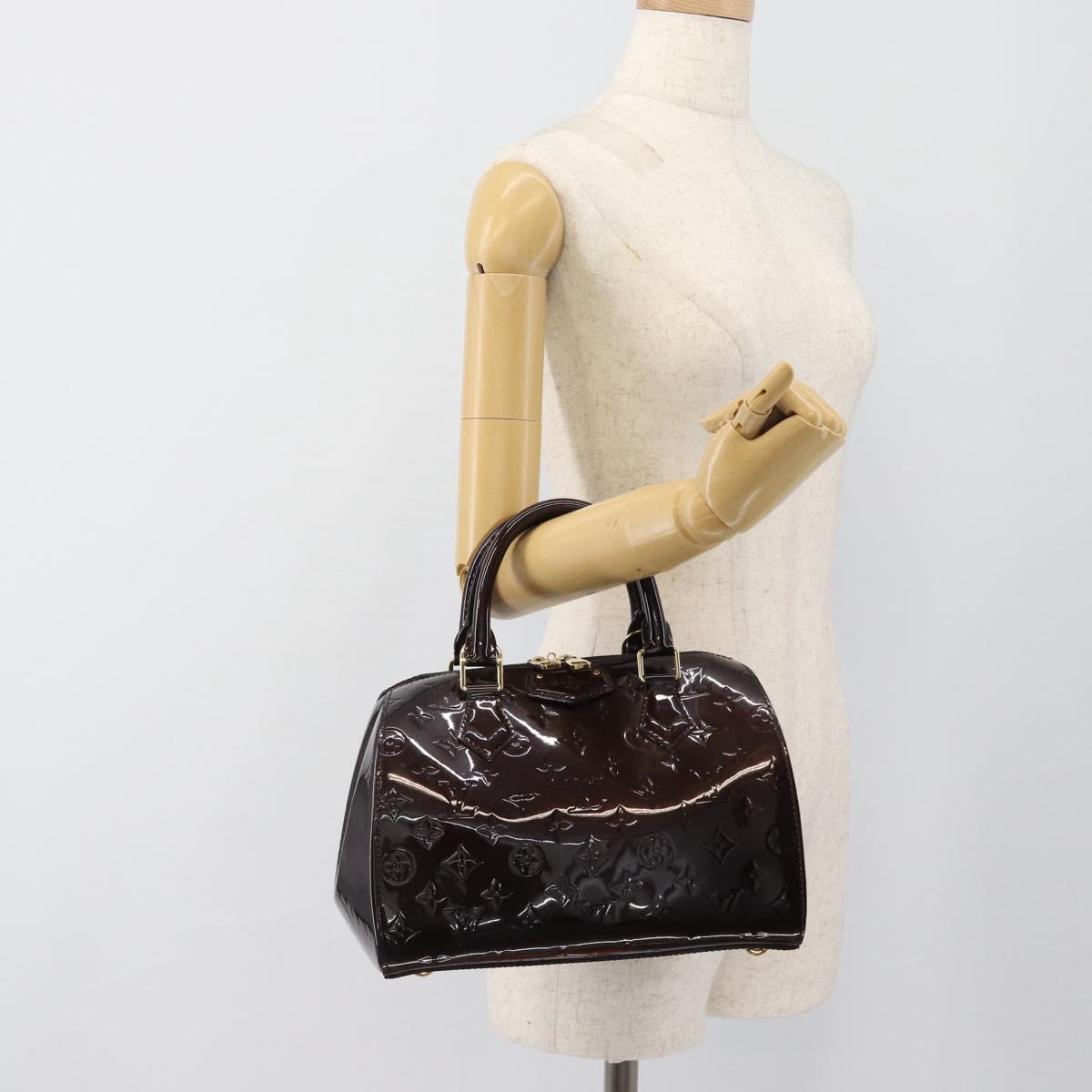 LOUIS VUITTON Vernis Montana Hand Bag Rouge Forbist LV Auth 187934V