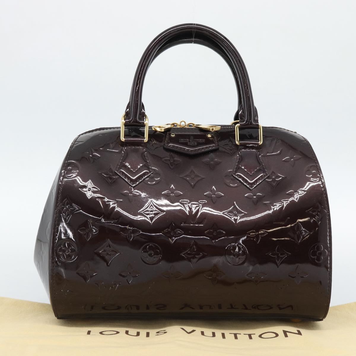 LOUIS VUITTON Vernis Montana Hand Bag Rouge Forbist LV Auth 187934V