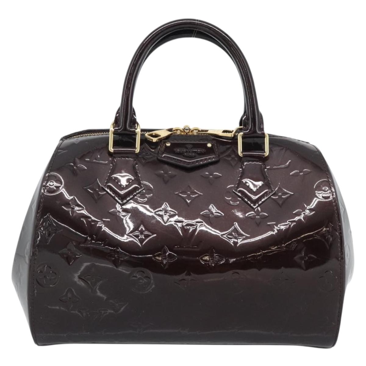 LOUIS VUITTON Vernis Montana Hand Bag Rouge Forbist LV Auth 187934V