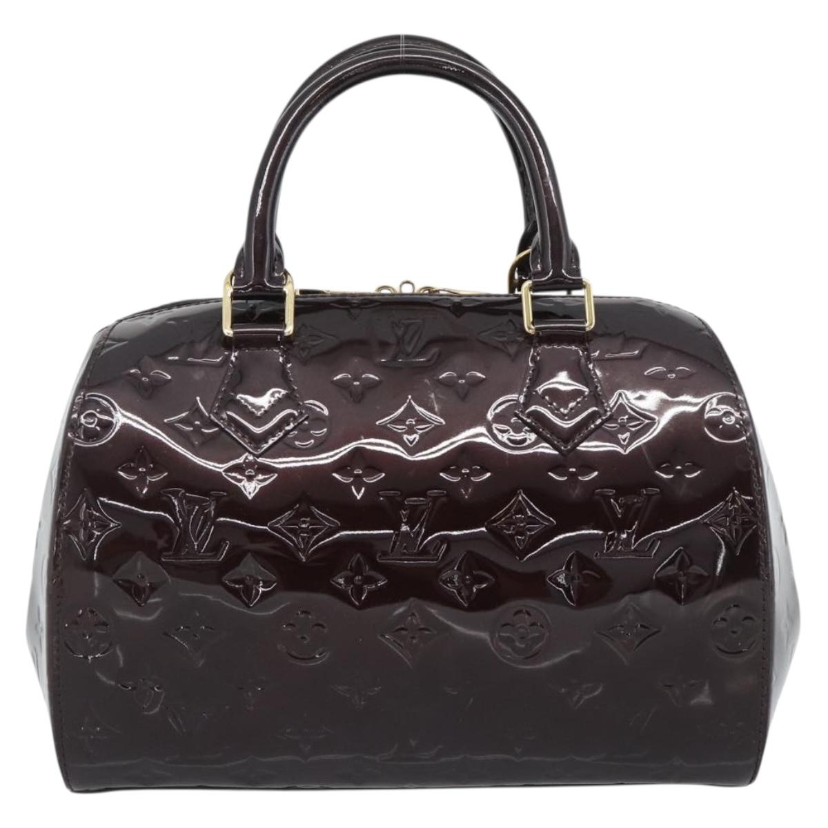 LOUIS VUITTON Vernis Montana Hand Bag Rouge Forbist LV Auth 187934V