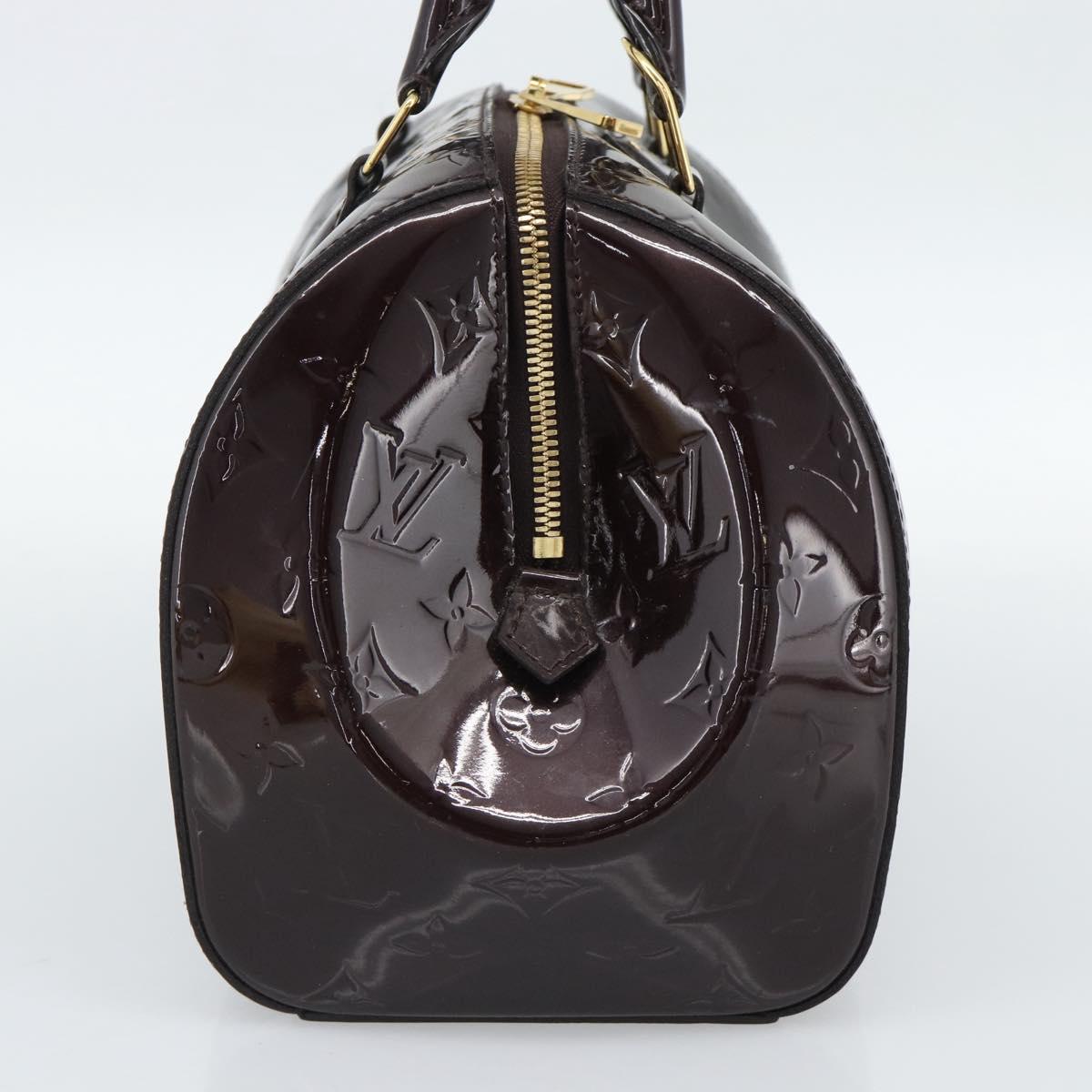 LOUIS VUITTON Vernis Montana Hand Bag Rouge Forbist LV Auth 187934V