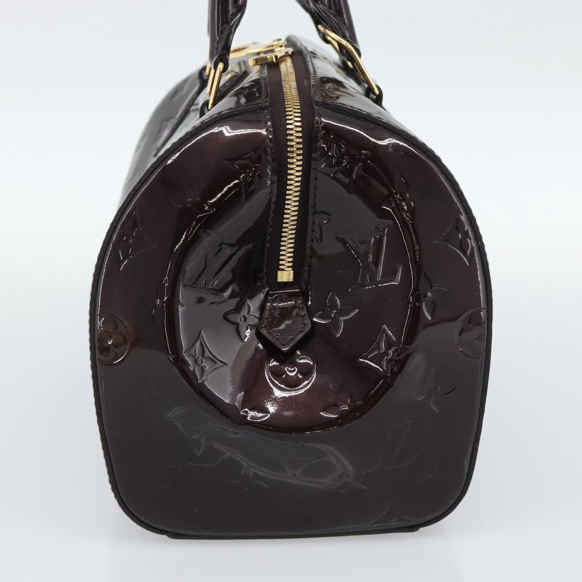 LOUIS VUITTON Vernis Montana Hand Bag Rouge Forbist LV Auth 187934V