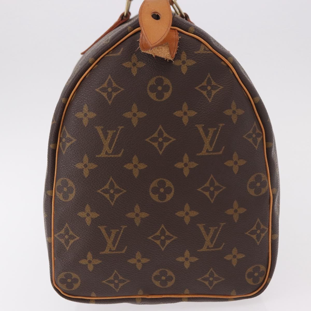 LOUIS VUITTON Monogram Speedy 35 Hand Bag M41524 LV Auth 187938V