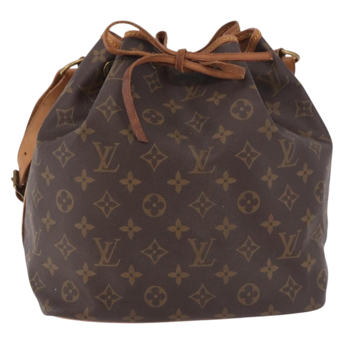 LOUIS VUITTON Monogram Petit Noe Shoulder Bag M42226 LV Auth 187943