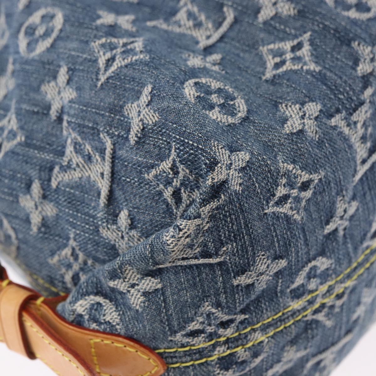 LOUIS VUITTON Monogram Denim Neo Cabby GM Shoulder Bag Blue M95350 Auth 187960V