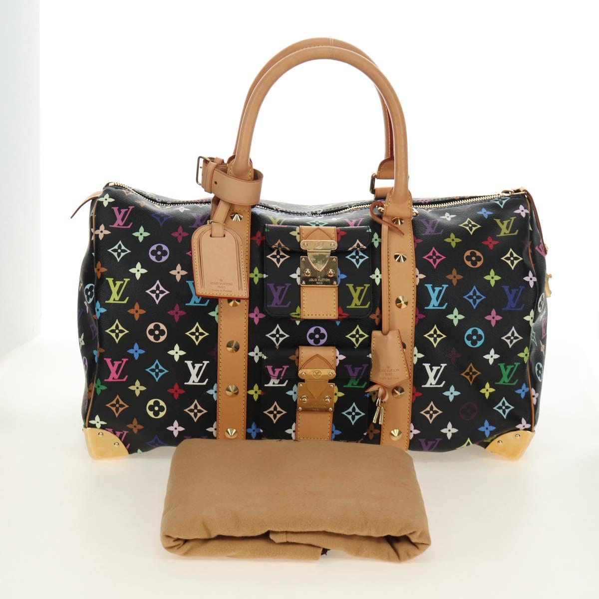 LOUIS VUITTON Multicolor Keepall 45 Boston Bag M92640 LV Auth 187965SAM