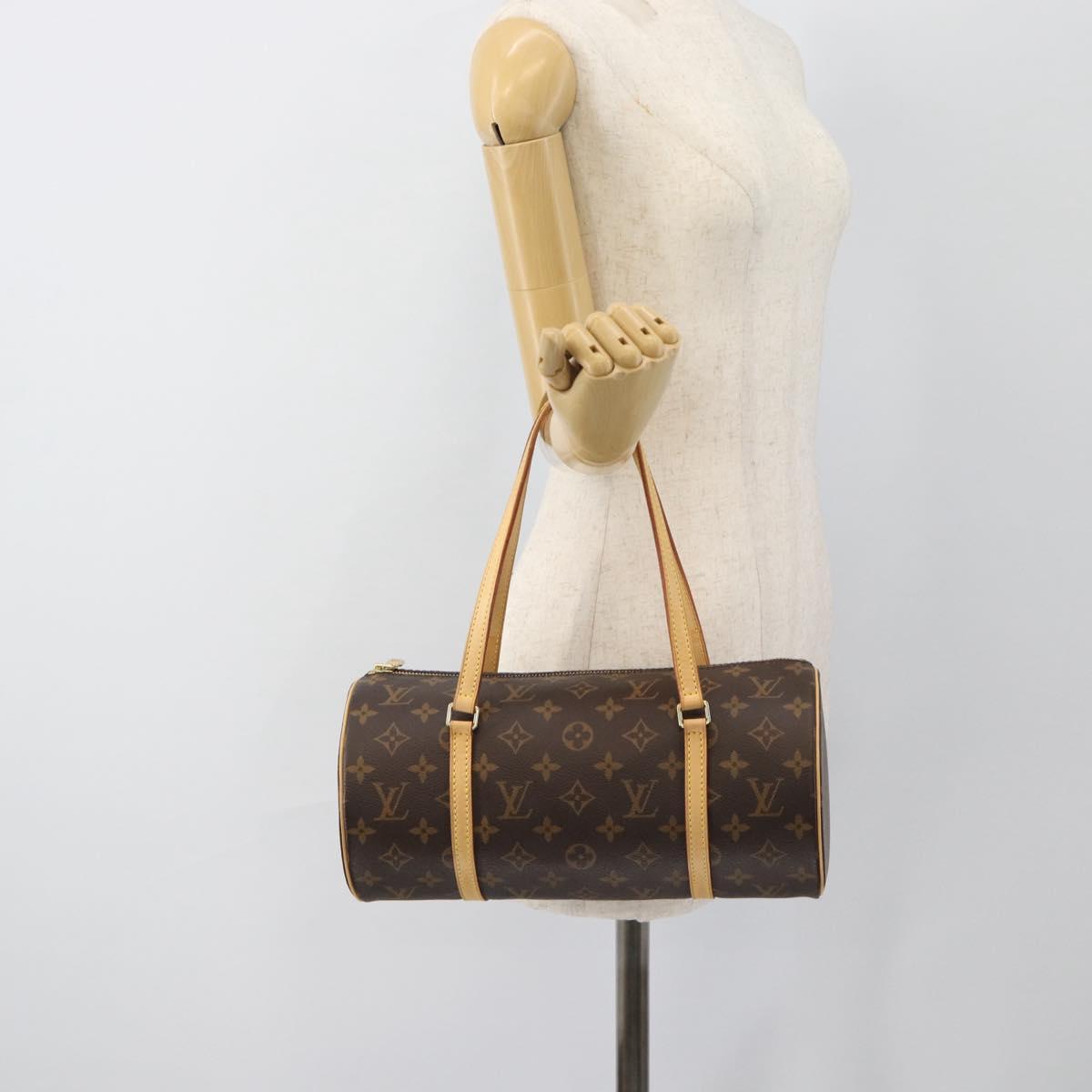 LOUIS VUITTON Monogram Papillon 30 Hand Bag M51385 LV Auth 187971V