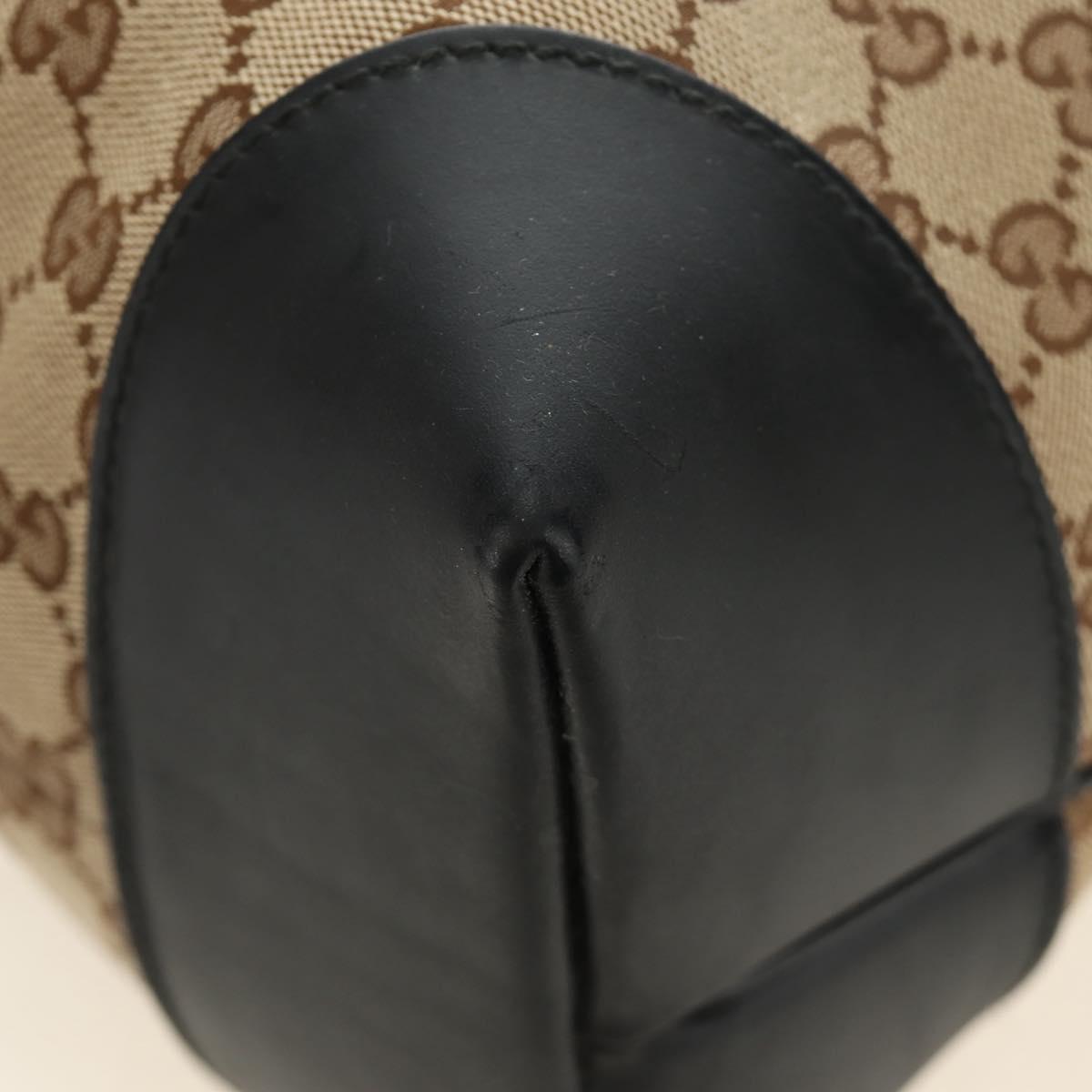 GUCCI GG Canvas Tote Bag 2way Beige Gold 296875 Auth 187995V