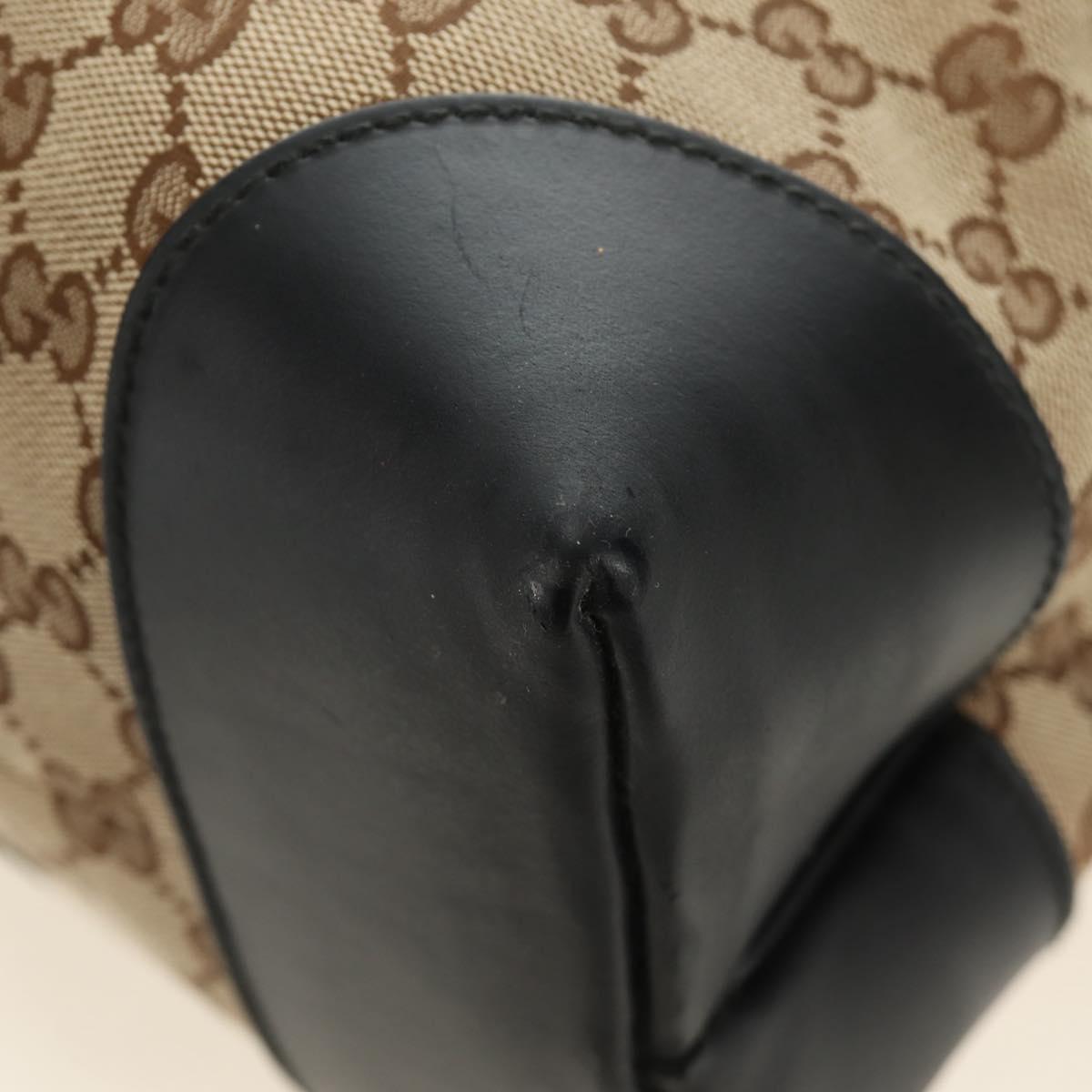 GUCCI GG Canvas Tote Bag 2way Beige Gold 296875 Auth 187995V