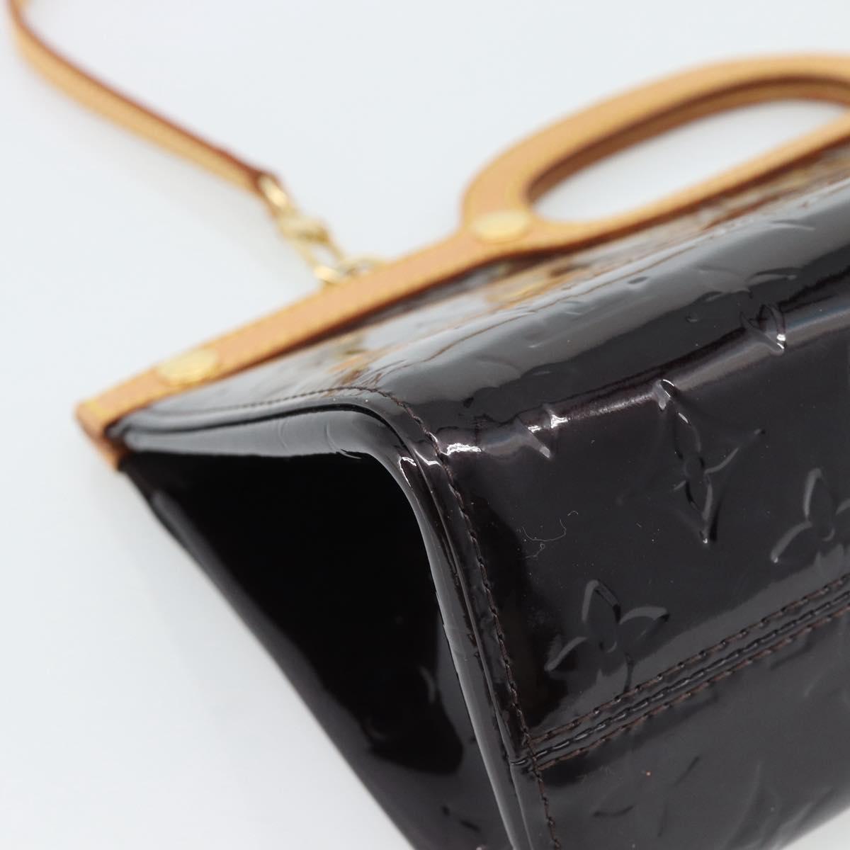 LOUIS VUITTON Vernis Roxbury Drive Hand Bag Amarante M91995 LV Auth 187998V