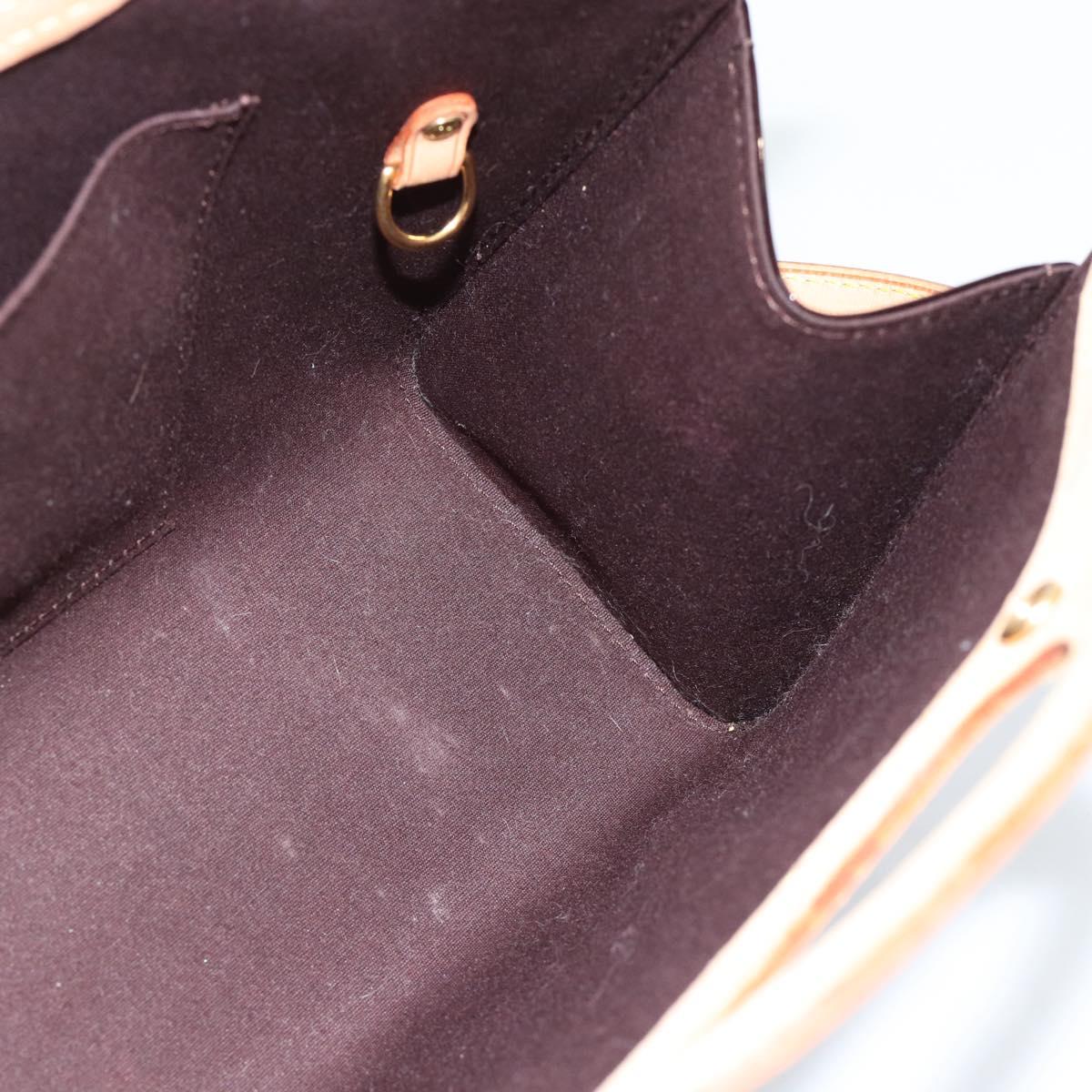 LOUIS VUITTON Vernis Roxbury Drive Hand Bag Amarante M91995 LV Auth 187998V