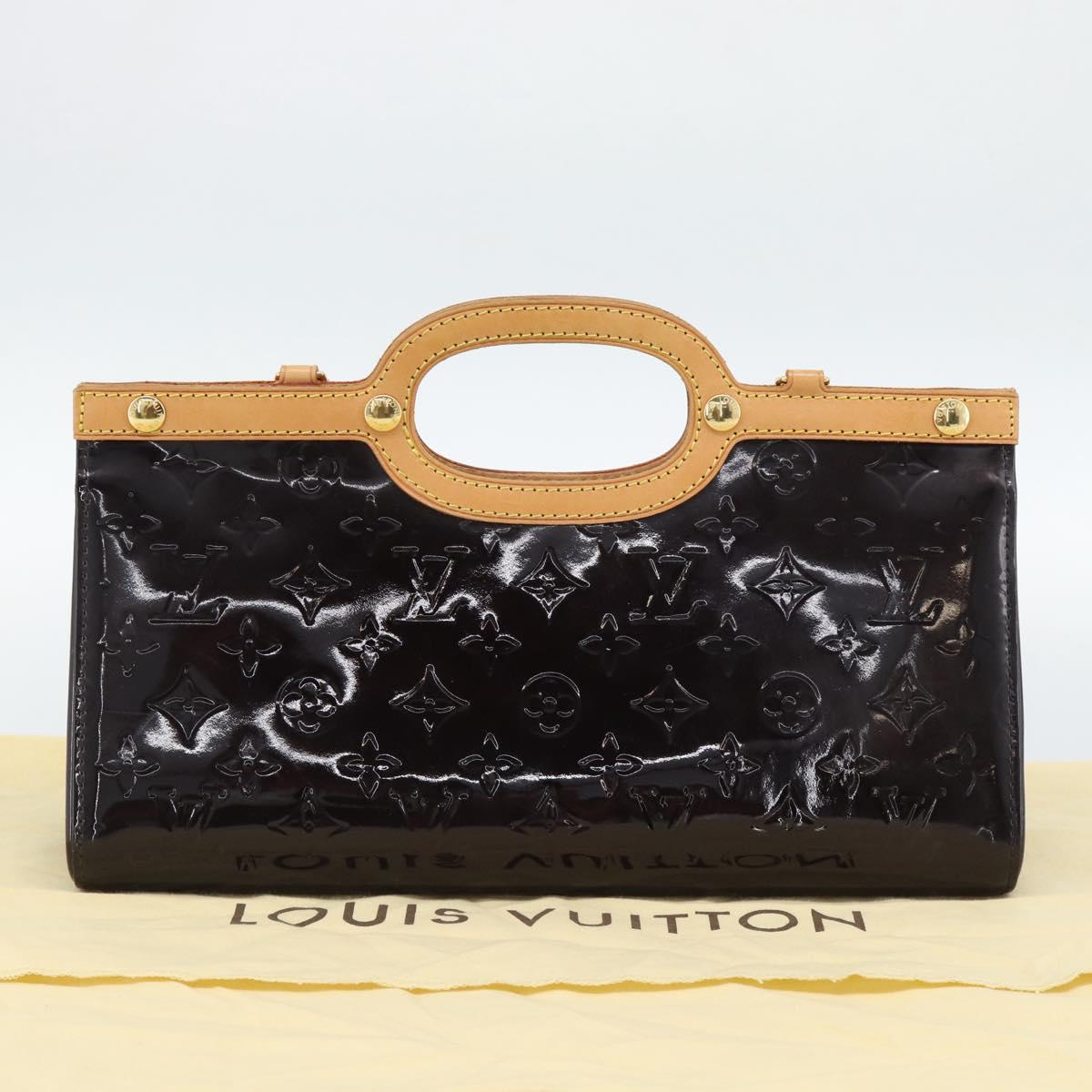 LOUIS VUITTON Vernis Roxbury Drive Hand Bag Amarante M91995 LV Auth 187998V