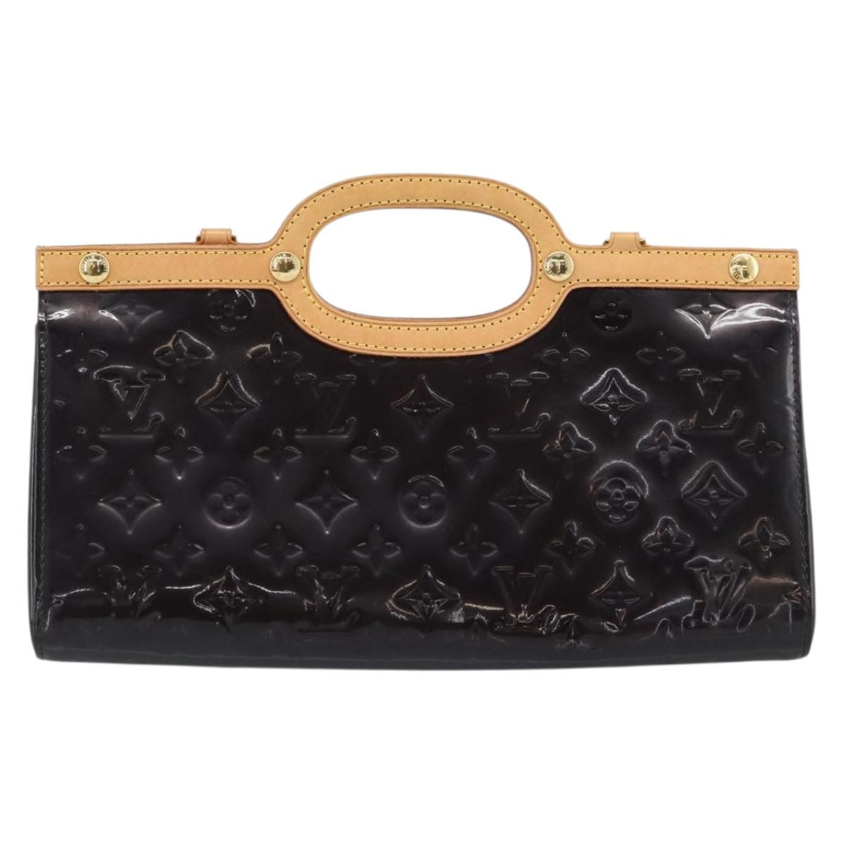 LOUIS VUITTON Vernis Roxbury Drive Hand Bag Amarante M91995 LV Auth 187998V