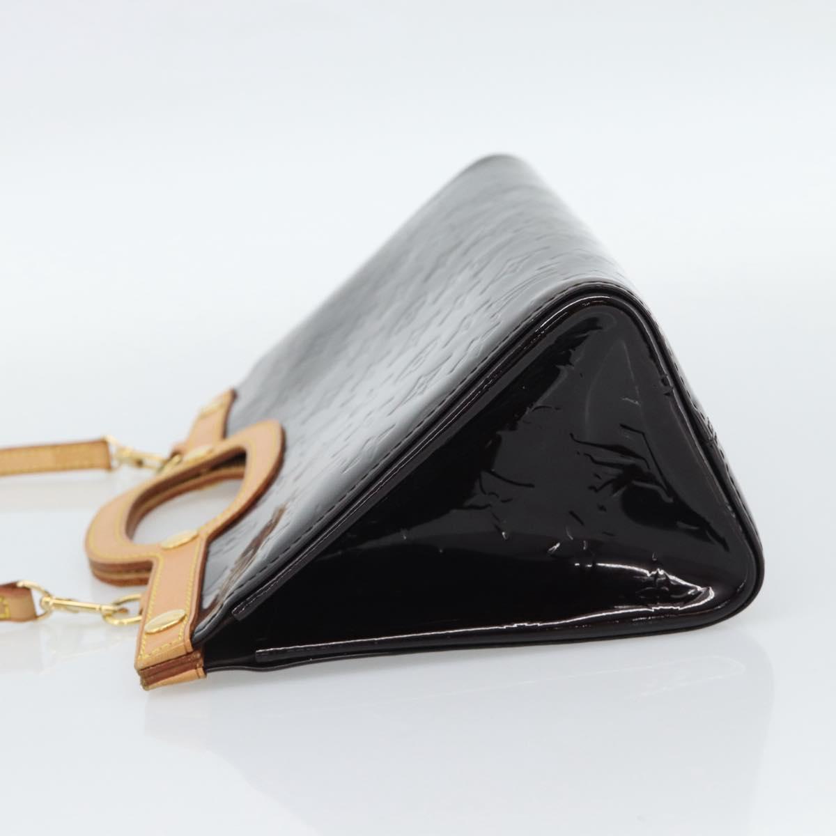 LOUIS VUITTON Vernis Roxbury Drive Hand Bag Amarante M91995 LV Auth 187998V