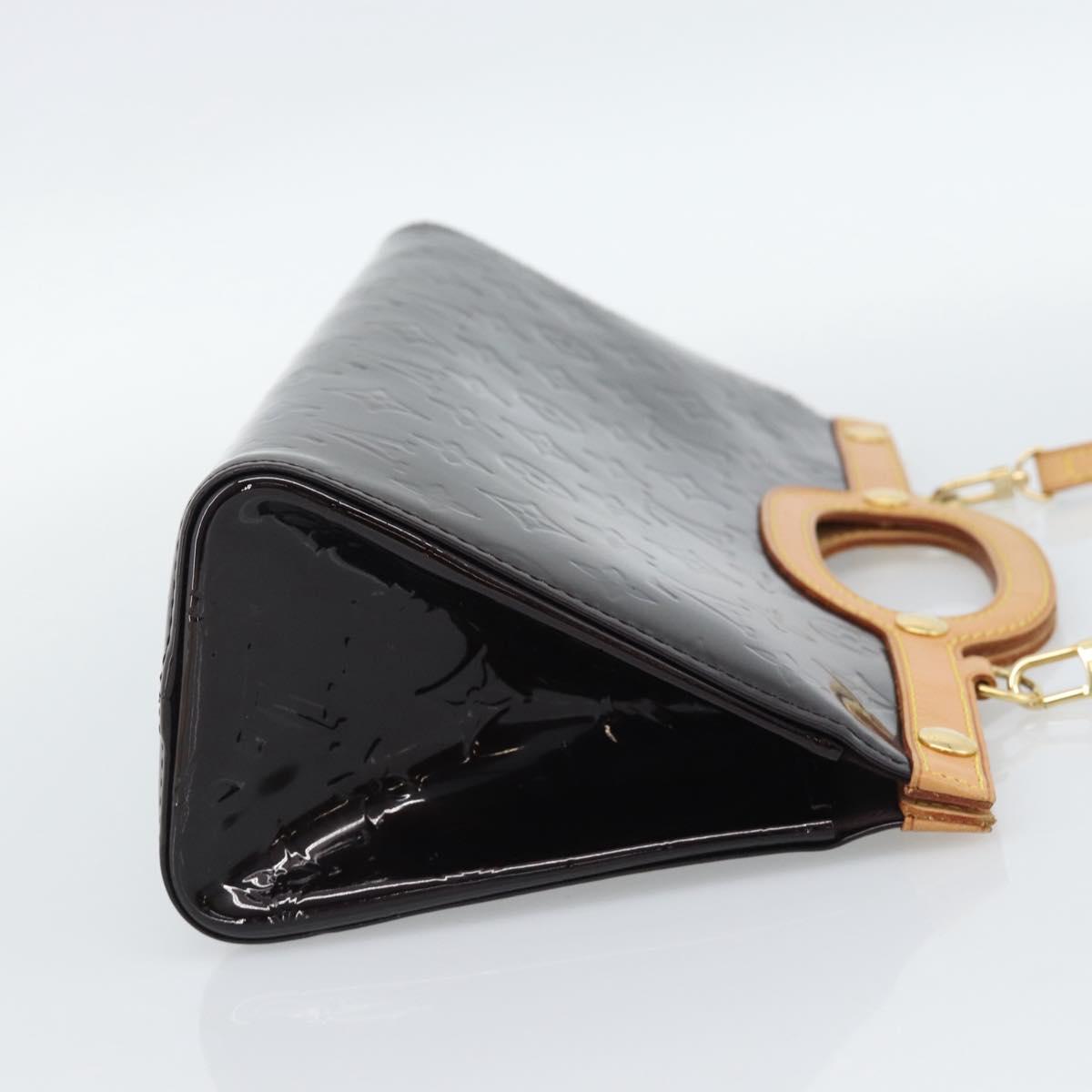 LOUIS VUITTON Vernis Roxbury Drive Hand Bag Amarante M91995 LV Auth 187998V