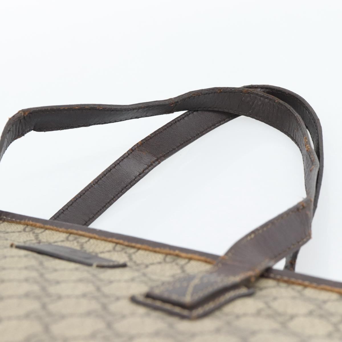 GUCCI GG Supreme Tote Bag PVC Beige 211137 Auth 188000