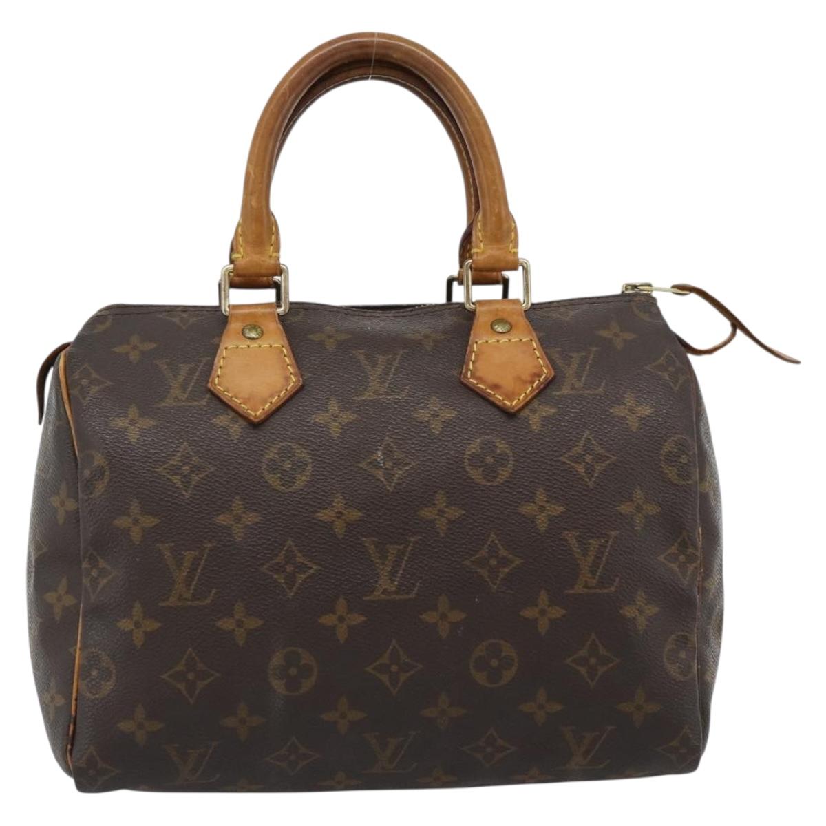 LOUIS VUITTON Monogram Speedy 25 Hand Bag M41528 LV Auth 188040A