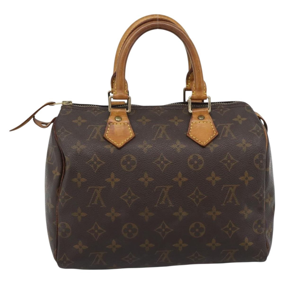 LOUIS VUITTON Monogram Speedy 25 Hand Bag M41528 LV Auth 188040A