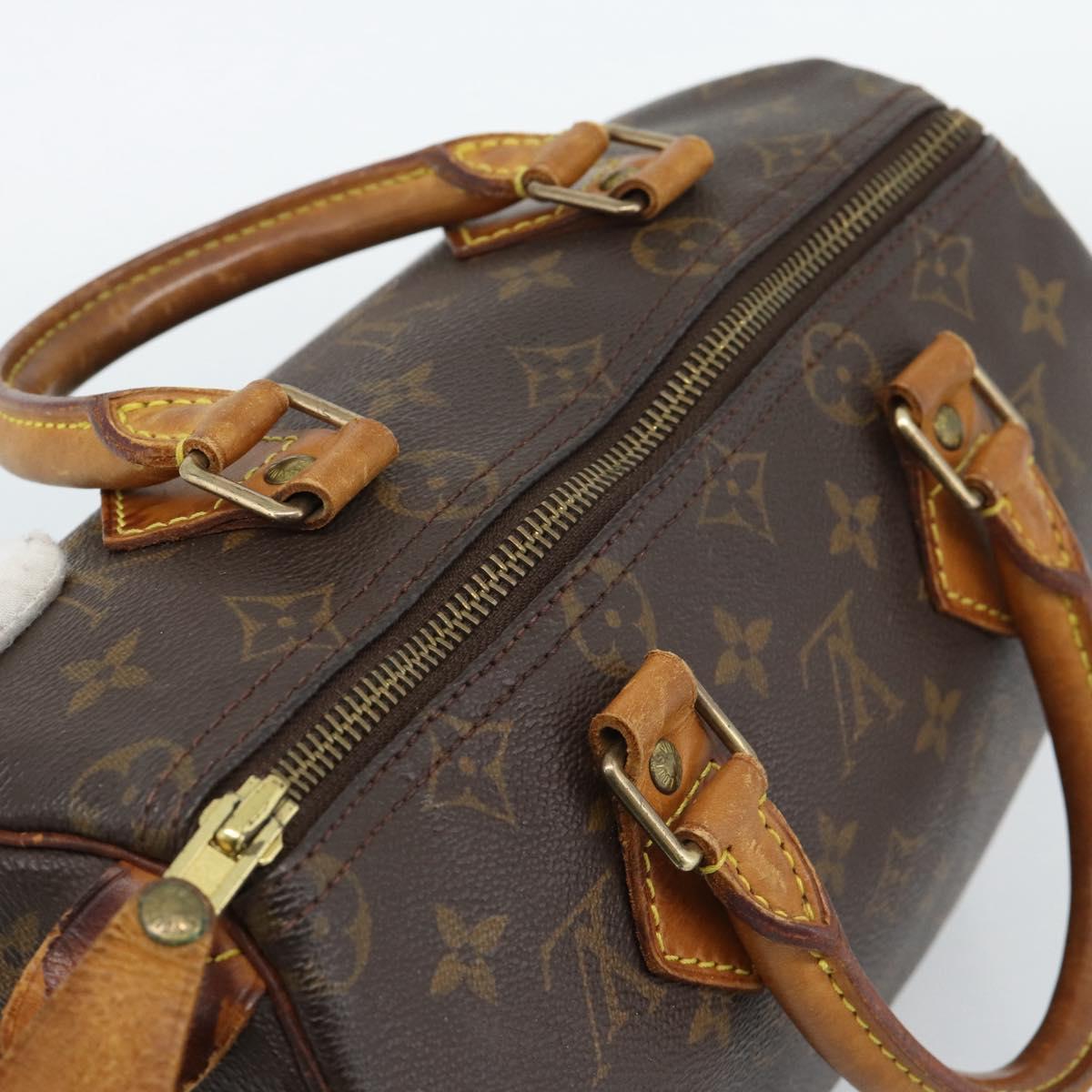 LOUIS VUITTON Monogram Speedy 25 Hand Bag M41528 LV Auth 188040A
