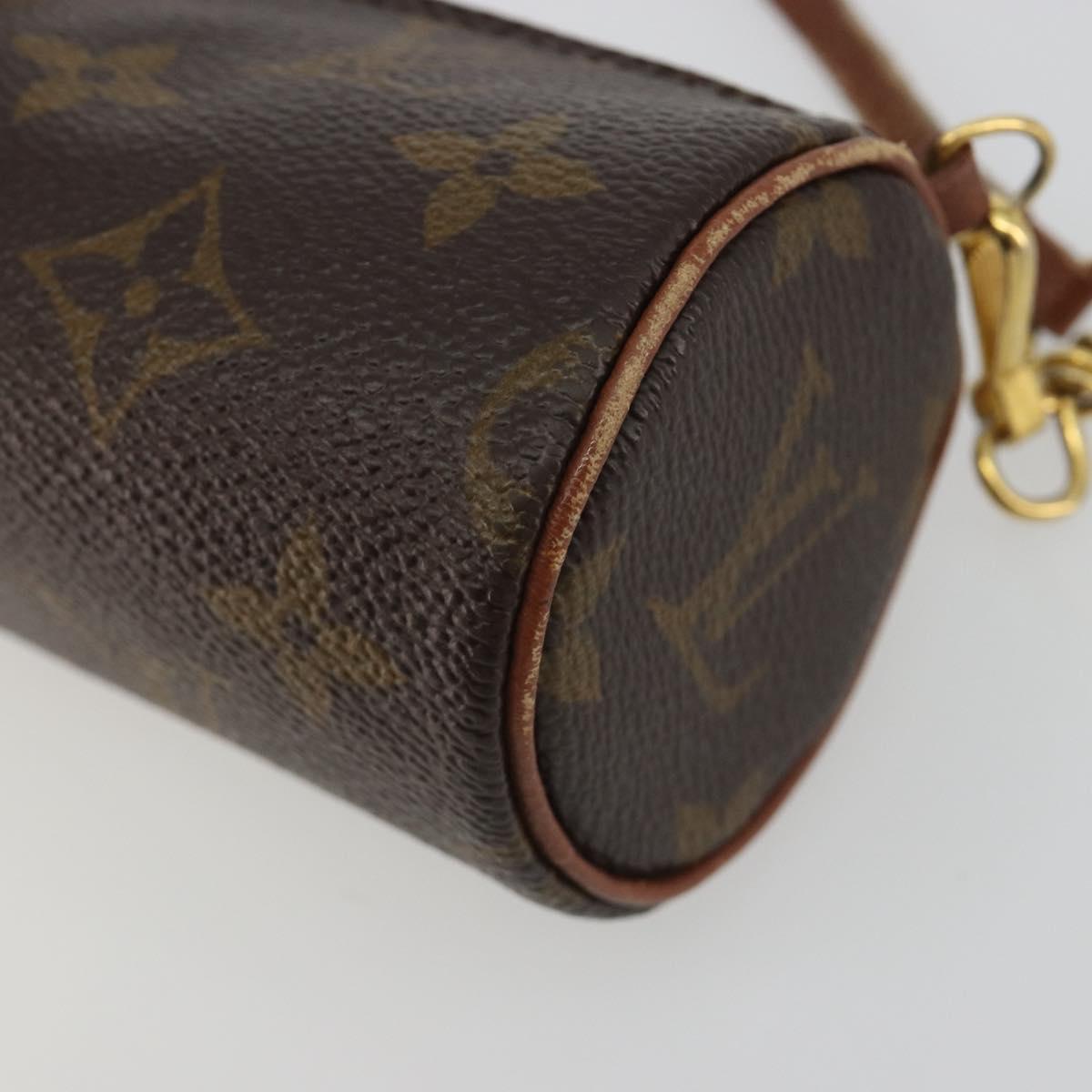 LOUIS VUITTON Monogram Papillon Pouch LV Auth 188044