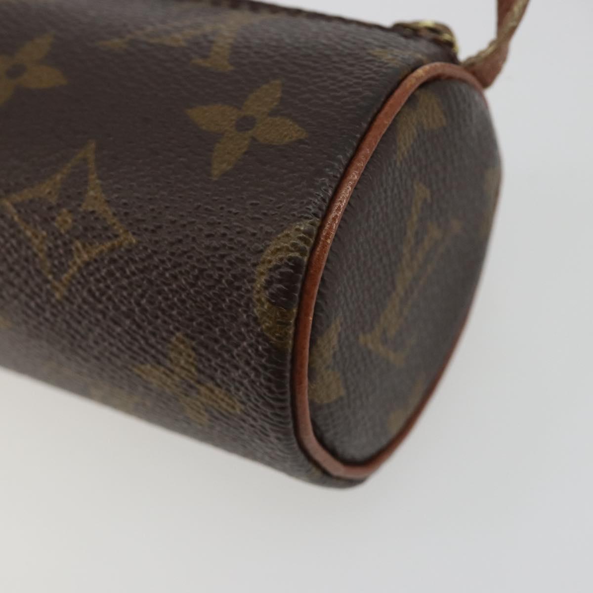 LOUIS VUITTON Monogram Papillon Pouch LV Auth 188044