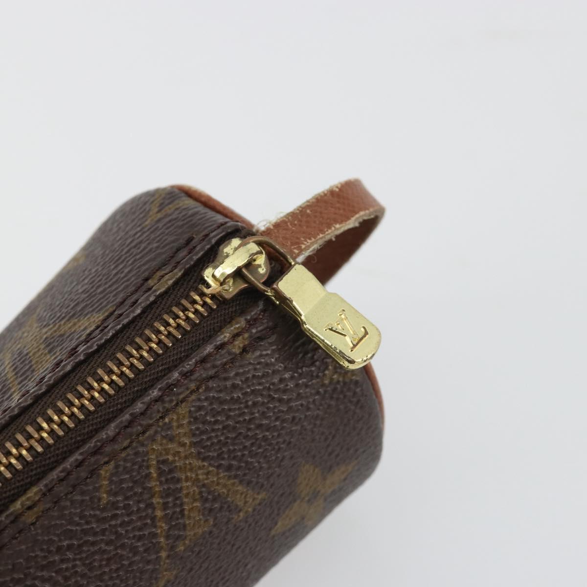 LOUIS VUITTON Monogram Papillon Pouch LV Auth 188044