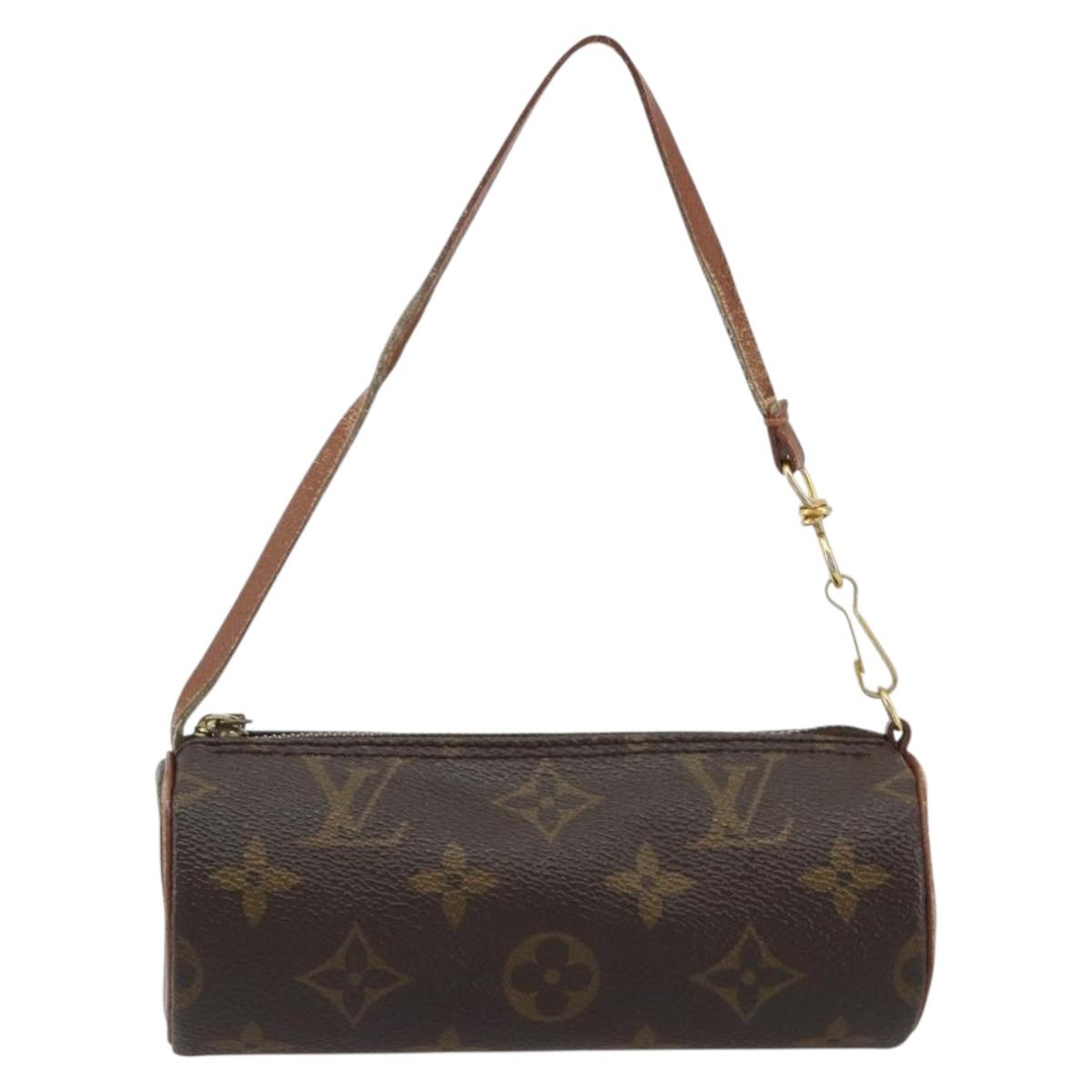 LOUIS VUITTON Monogram Papillon Pouch LV Auth 188044