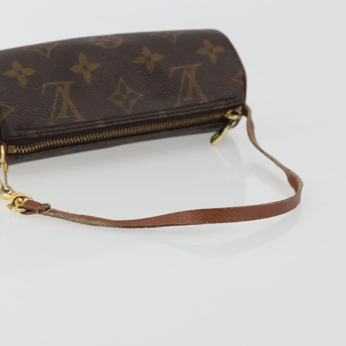 LOUIS VUITTON Monogram Papillon Pouch LV Auth 188044