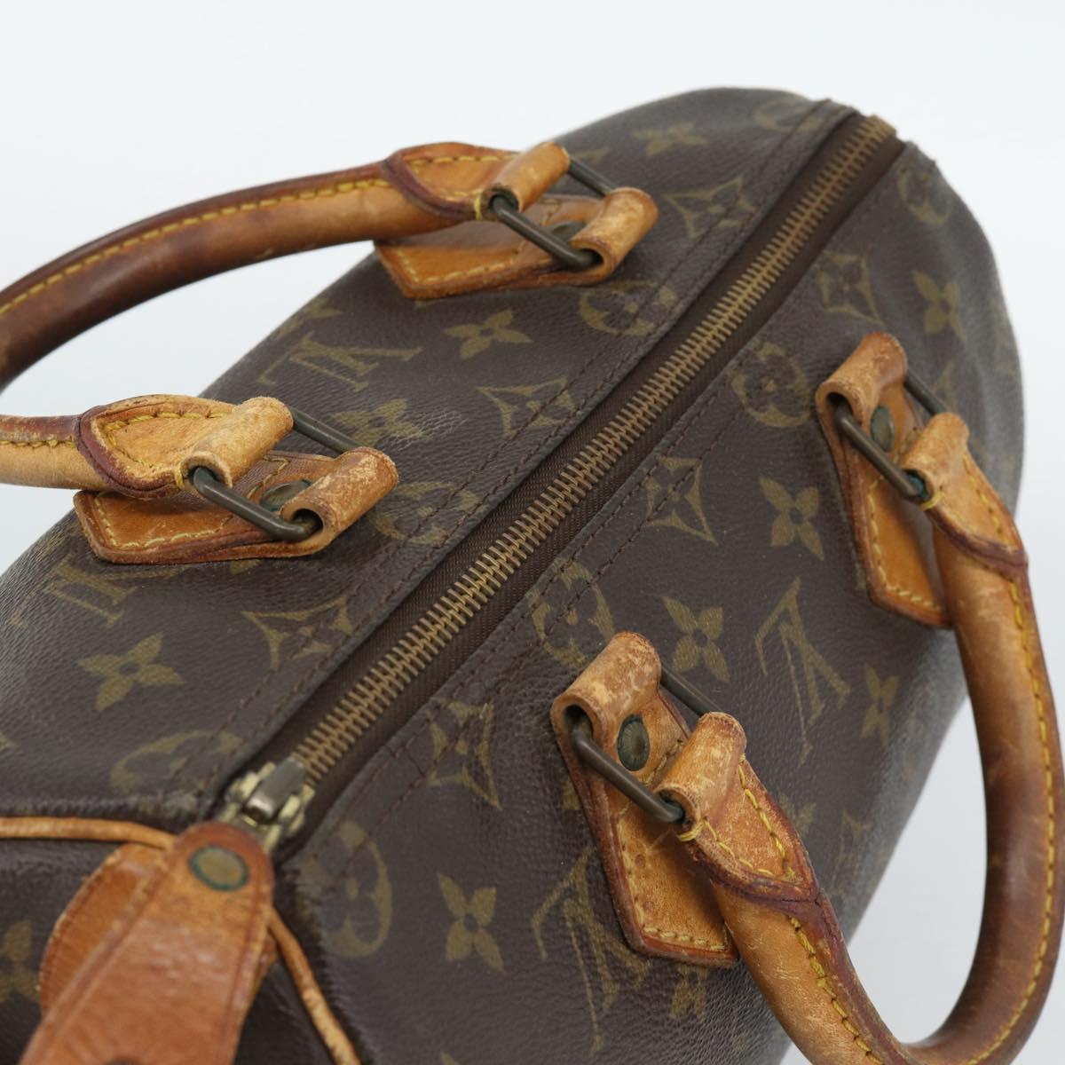 LOUIS VUITTON Monogram Speedy 25 Hand Bag M41528 LV Auth 188045A