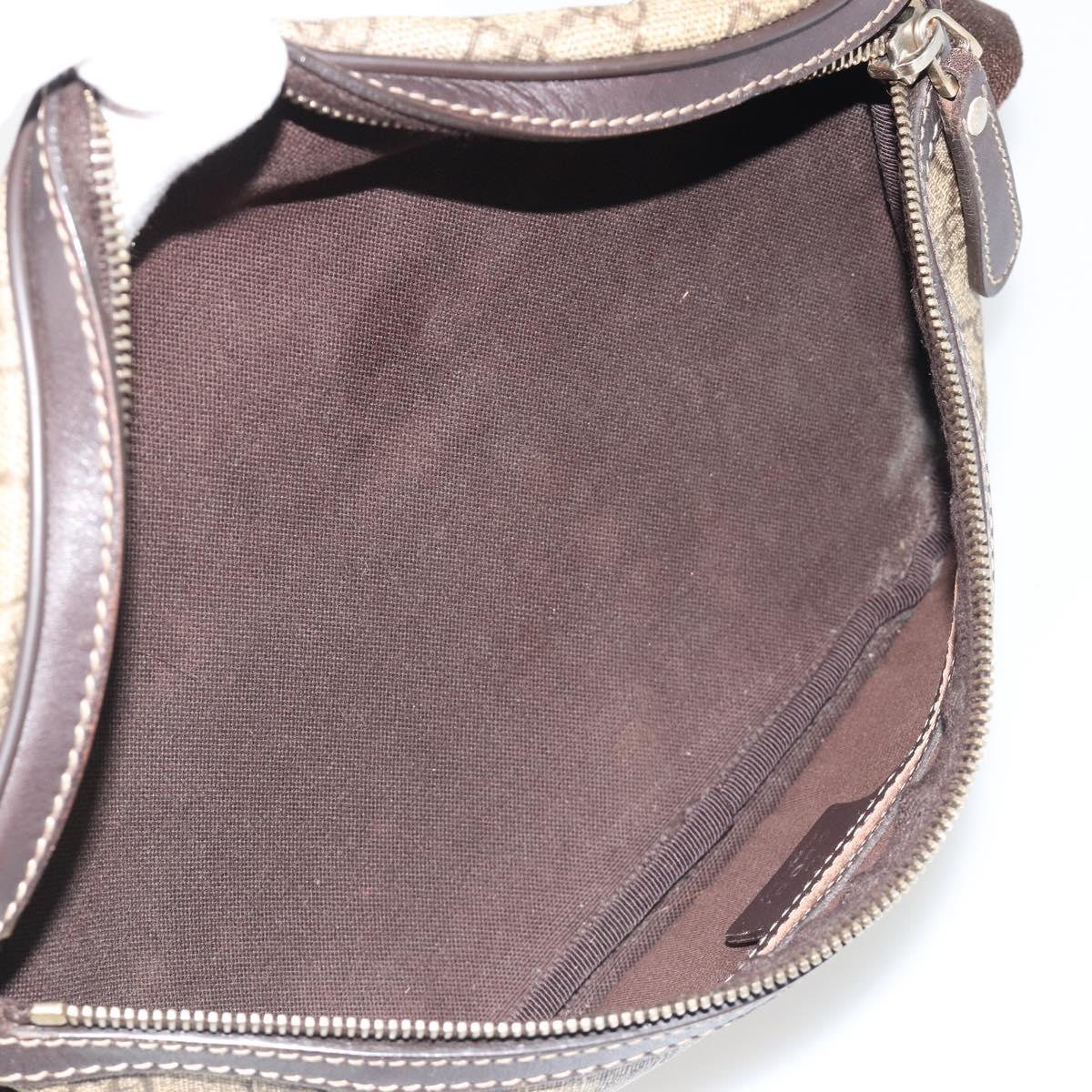 GUCCI GG Supreme Body Bag Body Bag PVC Beige 233269 Auth 188048A