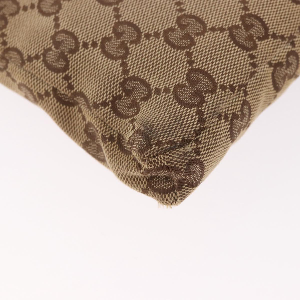 GUCCI GG Canvas Waist bag Beige 28566 Auth 188050