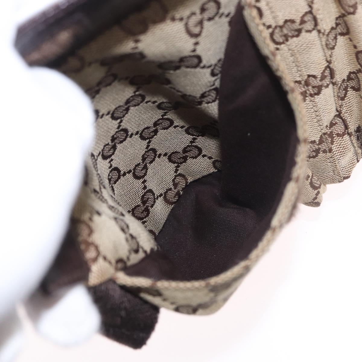 GUCCI GG Canvas Waist bag Beige 28566 Auth 188050