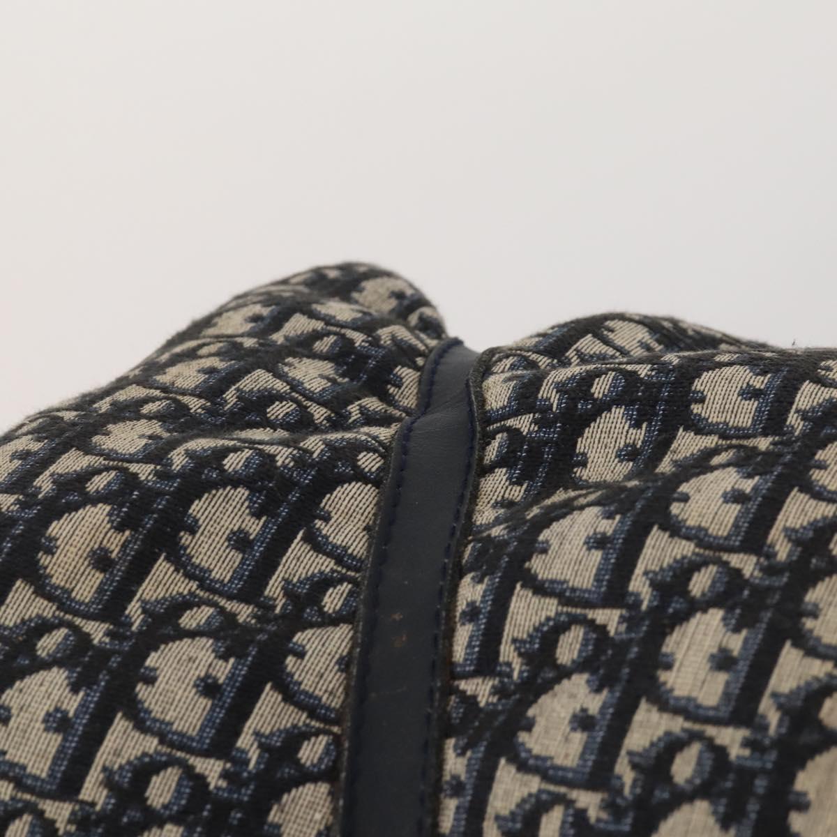 Christian Dior Trotter Canvas Boston Bag Navy Auth 188054