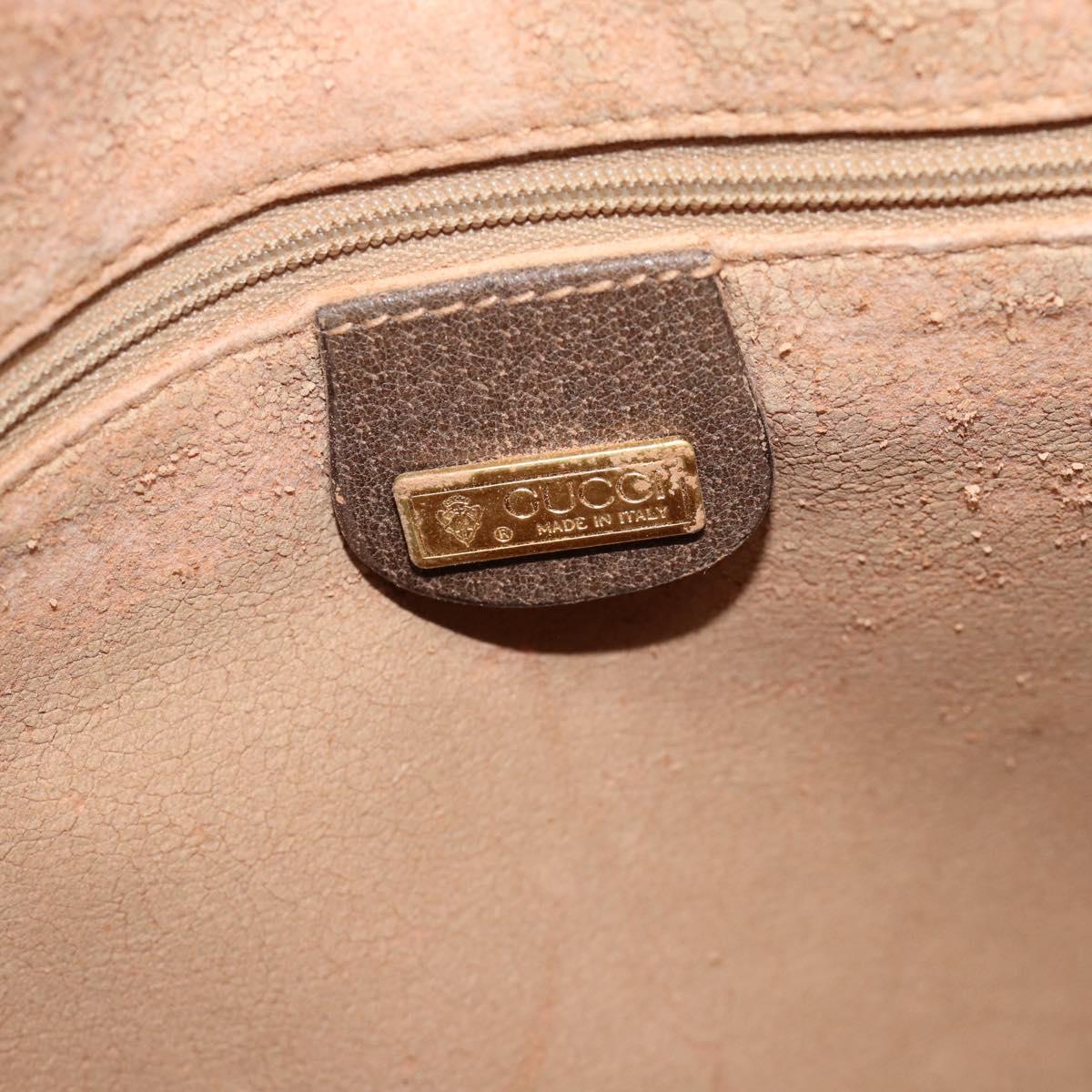 GUCCI GG Supreme Tote Bag PVC Beige Auth 188057