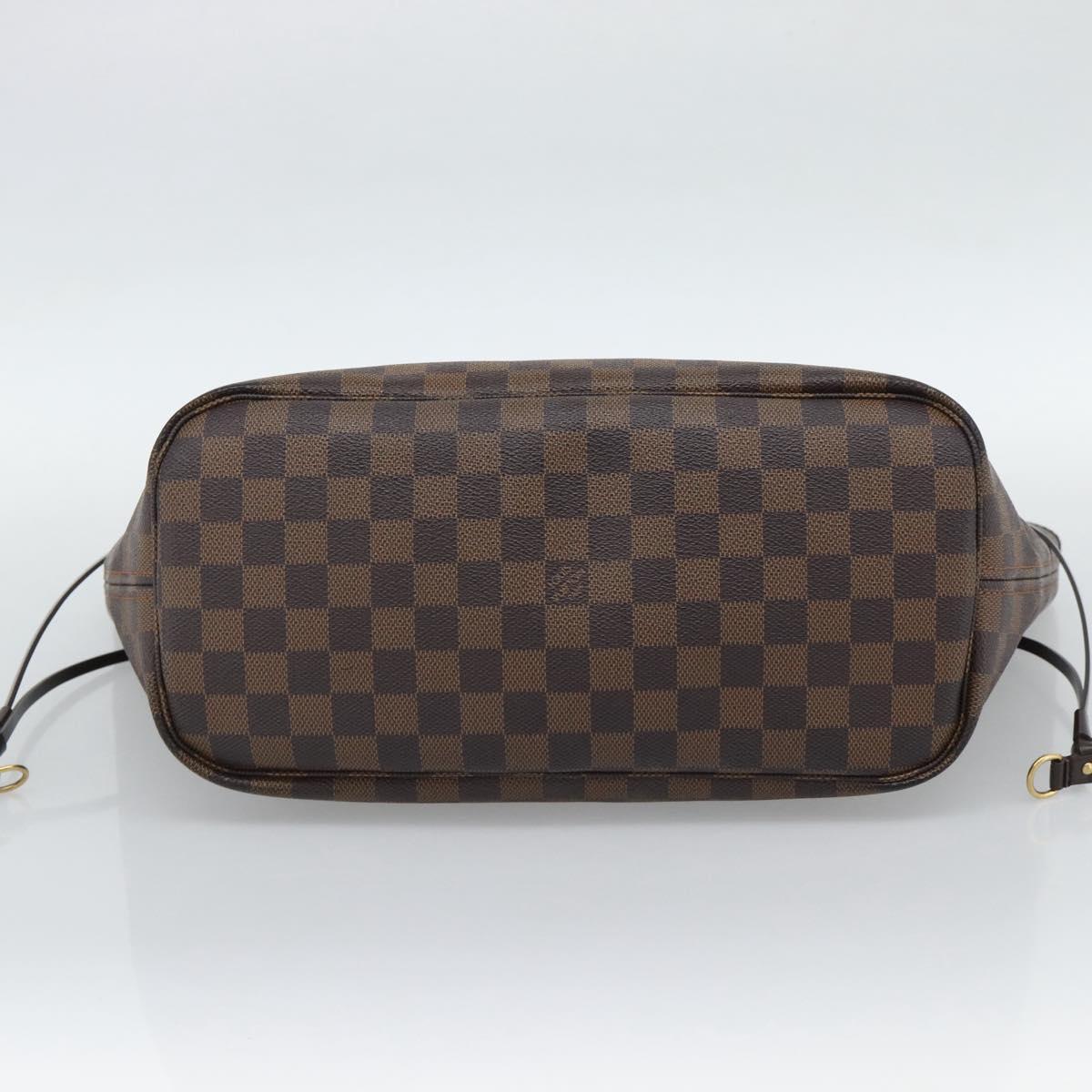 LOUIS VUITTON Damier Ebene Neverfull MM Tote Bag N51105 LV Auth 188063A